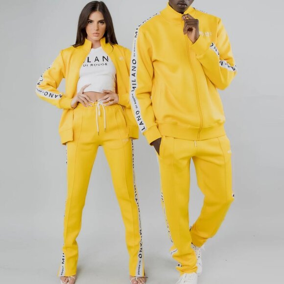 Milano Di Rouge Naim Tyler Tracksuit - Yellow (S) - Picture 1 of 7